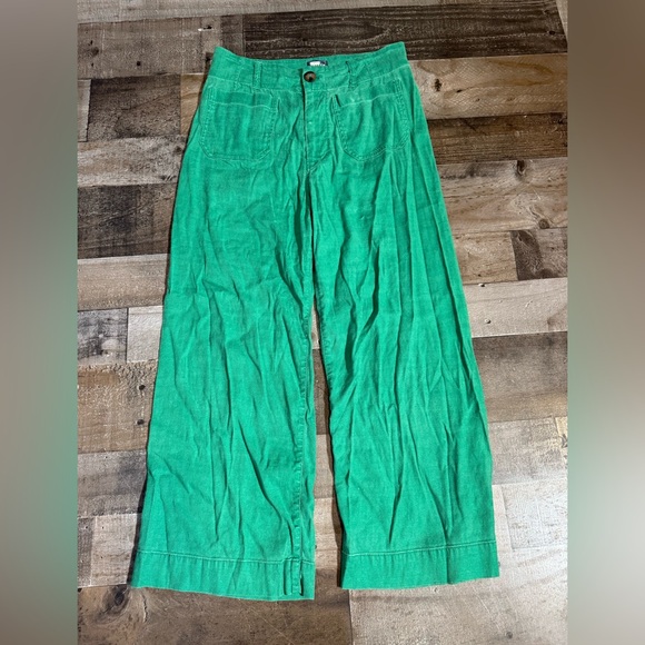 Anthropologie Maeve The Colette Linen Blend‎ Cropped Wide Leg Pants- 29 - Picture 3 of 11